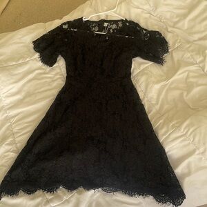 short black lace dress